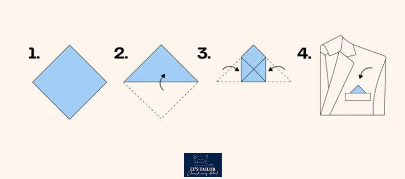 Cách gấp khăn áo Vest: 10 cách gấp Pocket Square siêu dễ