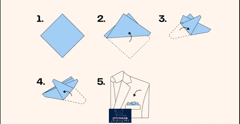 Cách gấp khăn áo Vest: 10 cách gấp Pocket Square siêu dễ