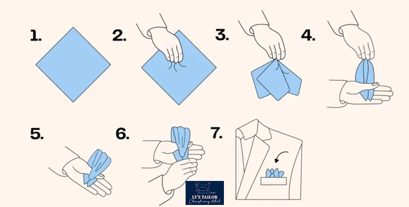 Cách gấp khăn áo Vest: 10 cách gấp Pocket Square siêu dễ